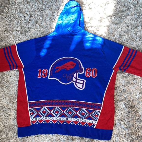 Exclusive Buffalo Bills Sweater Hoodie - Picture 4 of 7